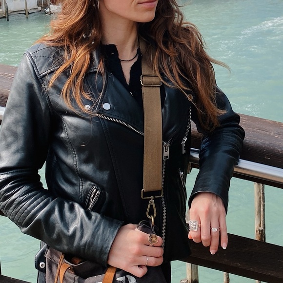 Lucky Brand Black Leather Jacket - Picture 1 of 8
